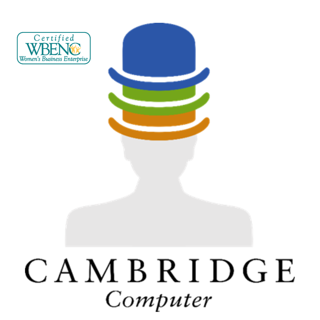 a logo of a person with 3 hats: orange, green, and blue