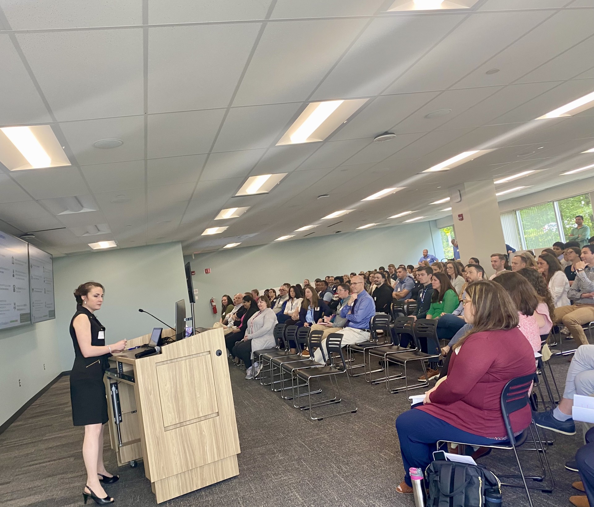 Evanthia Tully from UPST presenting to A&F