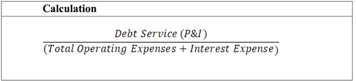 graphical representation of the calculation for debt burden ratio, described below