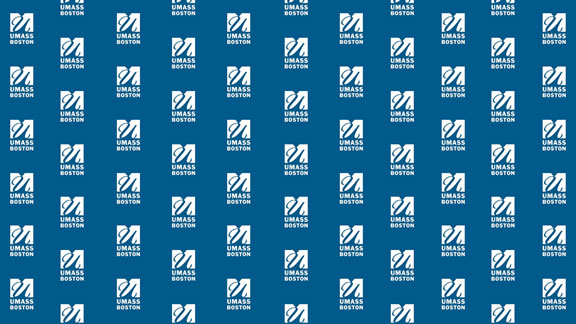 Umass Boston tiled logo