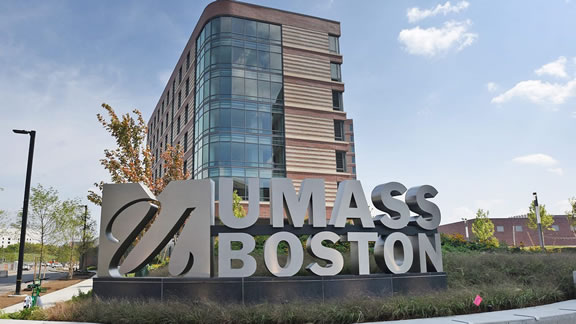 new dorm building at UMass Boston