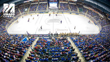 a River Hawks hockey game at UMass Lowell