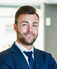 a cropped image showing a single employee