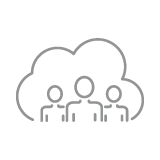 cloud collaboration icon
