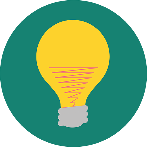 Light bulb icon.