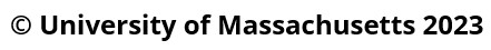 copyright University of Massachusetts 2023