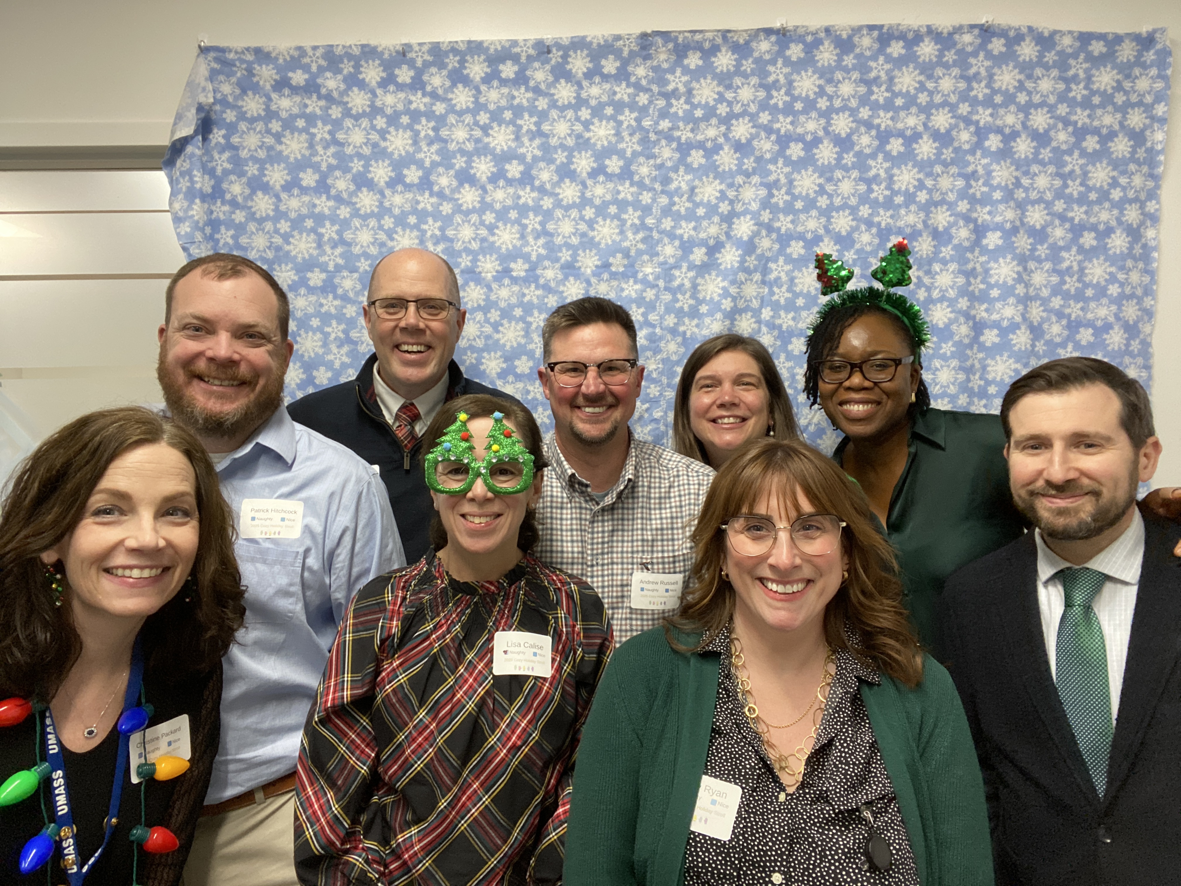 Patrick, Mike, Andrew, LeeAnn, Amanda, Patrick, Christine, Lisa and Amy