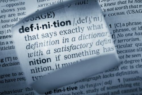 'definition' in a dictionary