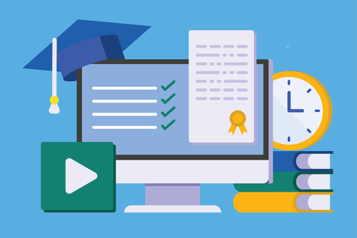 An online training class with a certificate.