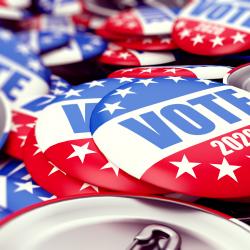 A pile of Vote buttons