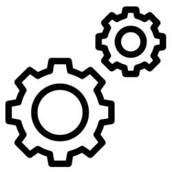 two gears icon